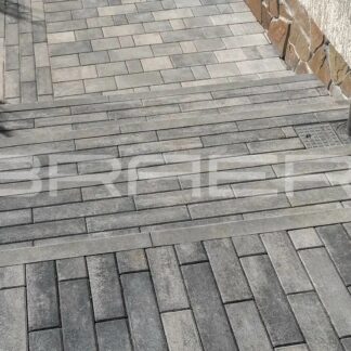 Тротуарная плитка Ригель 2.0, Color Mix Ночь, 60 мм